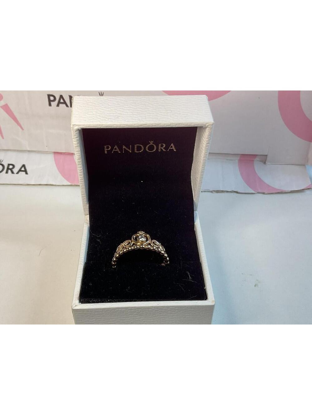 Pandora Rose Gold My Princess Tiara Ring Sz 8.5 NIB